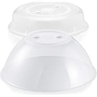 Hausfelder - Cubierta para microondas XL – Juego de 2 unidades grande y pequeño – Apto para lavavajillas y sin BPA…